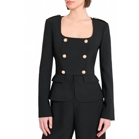 NEW AMANDA UPRICHARD tompkins jacket in black